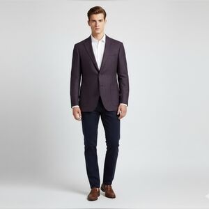 $548 The Men's Store at Bloomingdale's Slim Fit Basketweave Wool Sport Coat Suit